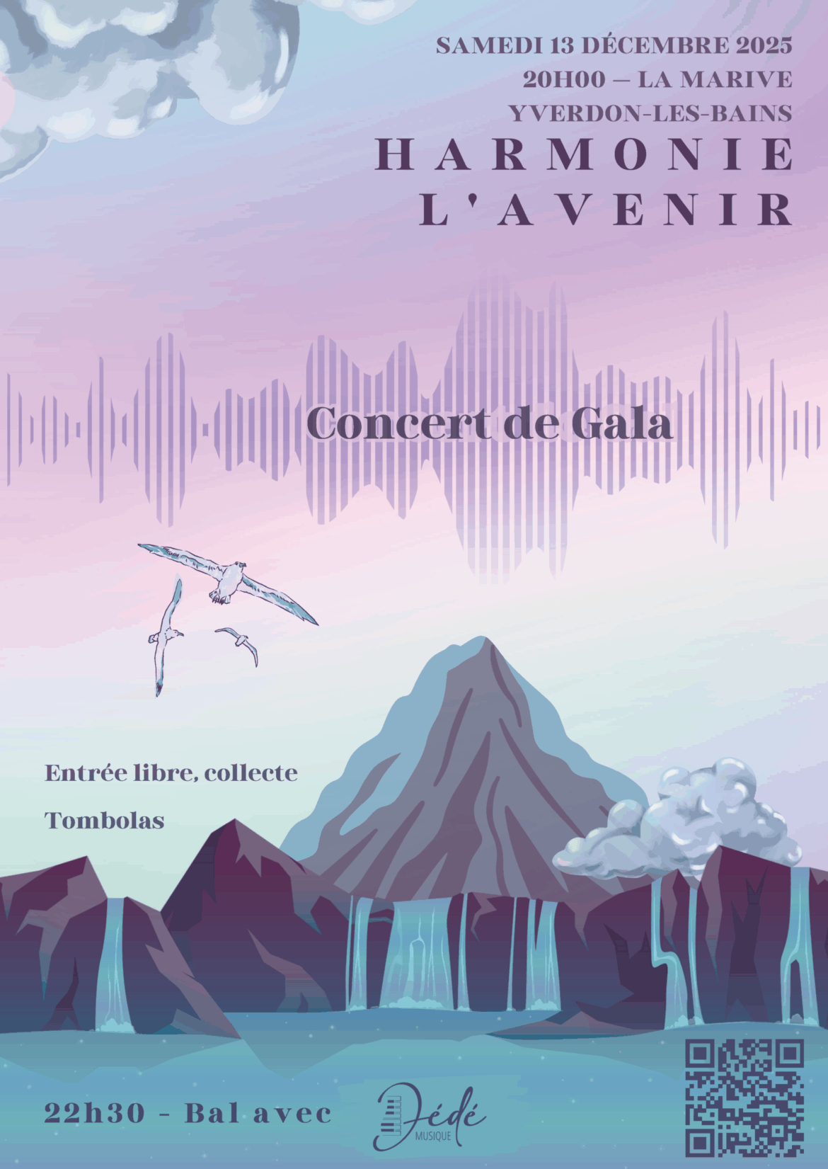 13 décembre 2025 – Concert de gala annuel de l’Avenir Yverdon et de l’école de musique