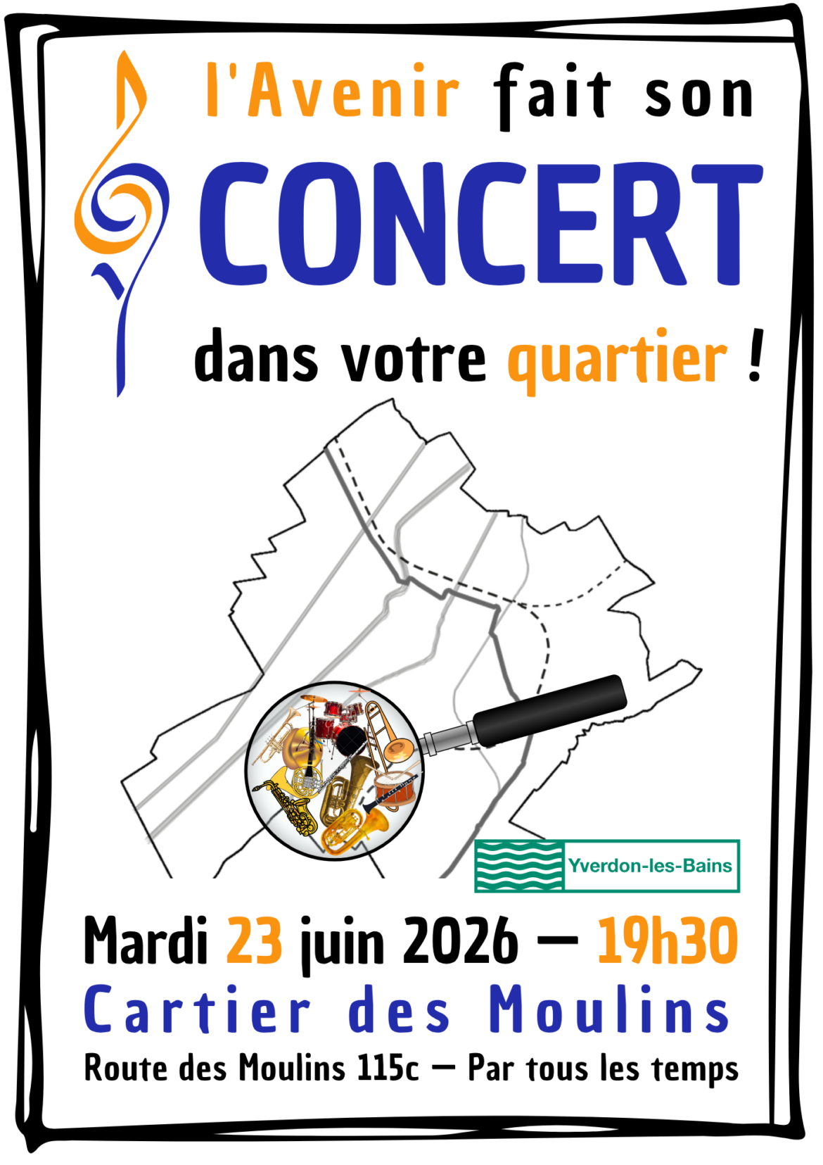23 juin 2026 – Concert de quartier – Quartier des Moulins